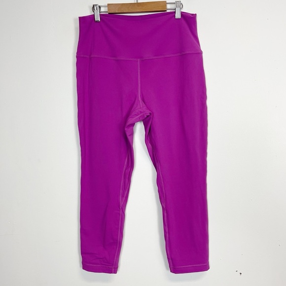 Lululemon Align Leggings Womens Size 12 Pink Solid 22.5 Inch Inseam - Picture 1 of 8